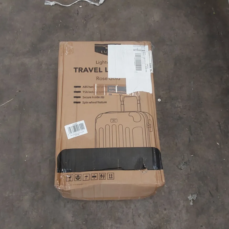 BOXED LUGG LIGHTWEIGHT TRAVEL SUITCASE 