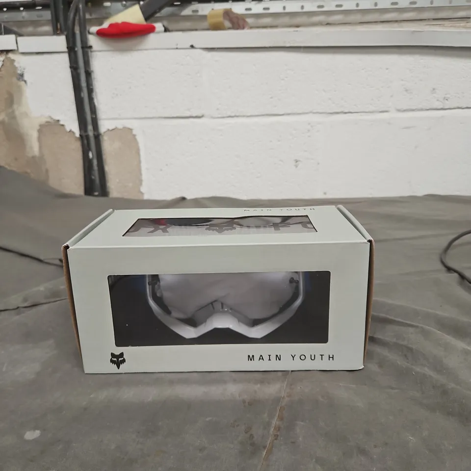 FOX MAIN YOUTH PERFORMANCE GOGGLES – WHITE FRAME
