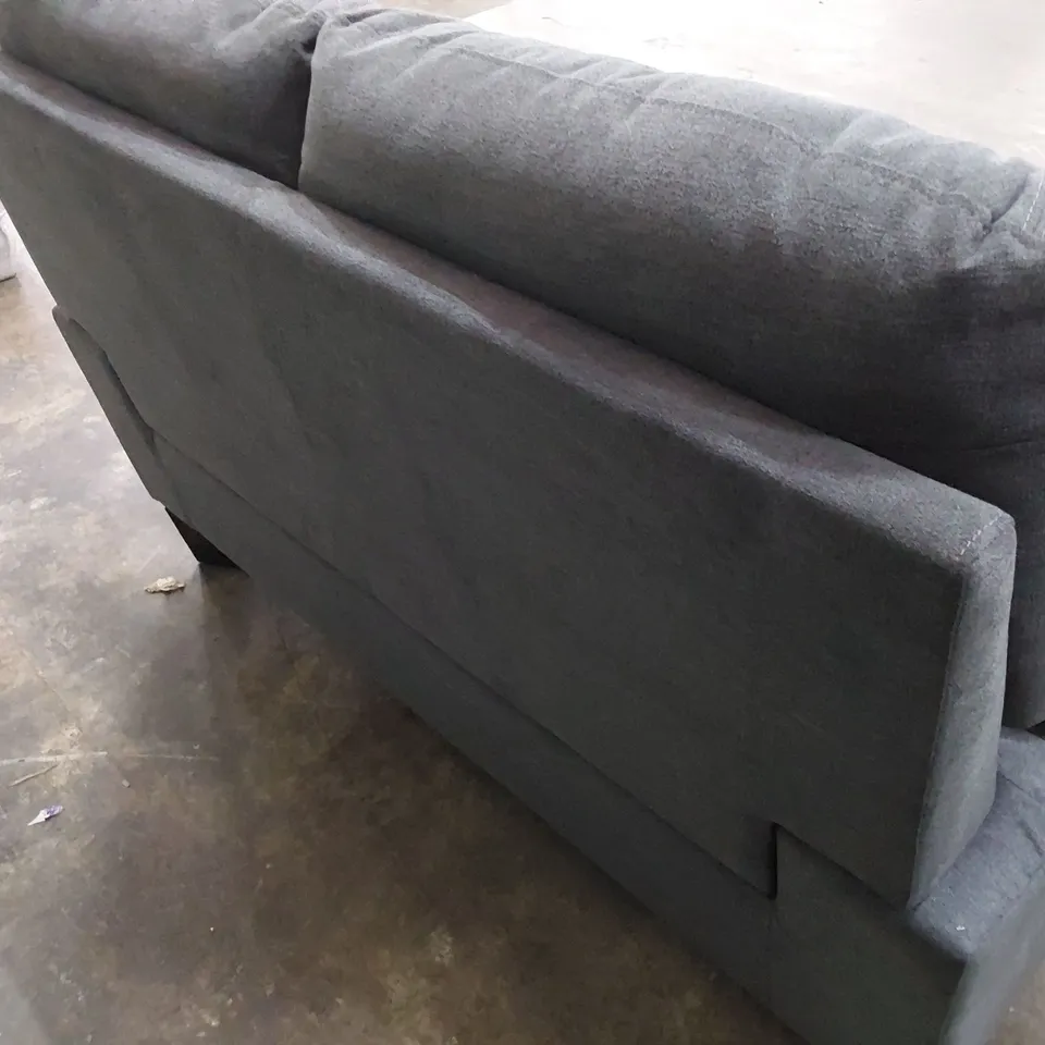 DESIGNER TWO SEATER SOFA GREY FABRIC 