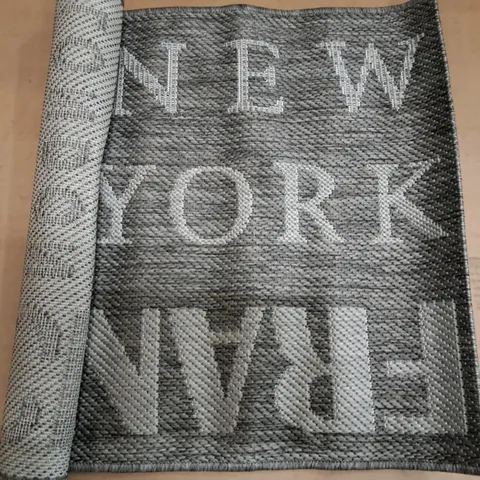 BRAND NEW PACO COUNTRY GREY RUG - 60X110CM
