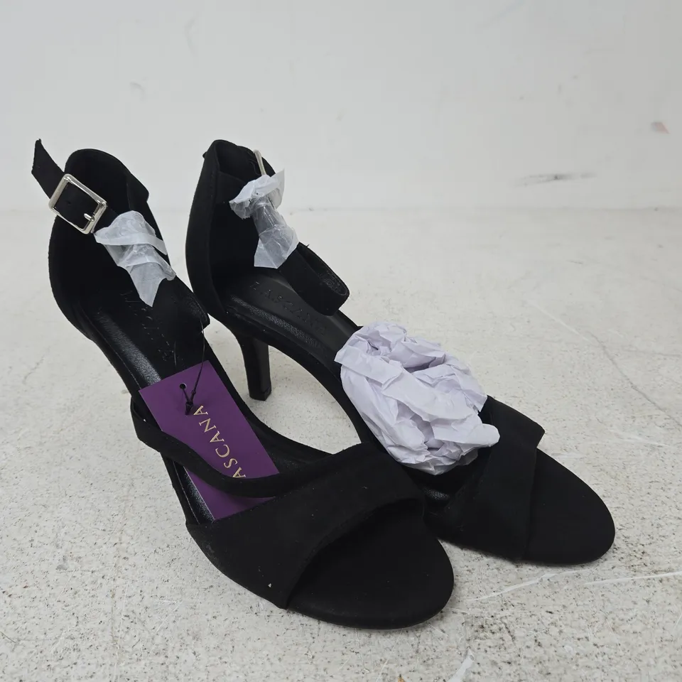 LASCANA WOMEN'S BLACK SANDALS, UK 6