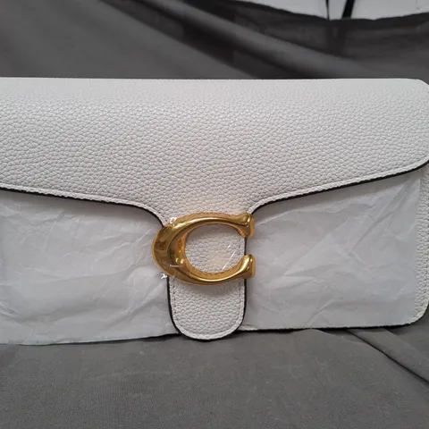 COACH LEATHER HANDBAG - WHITE