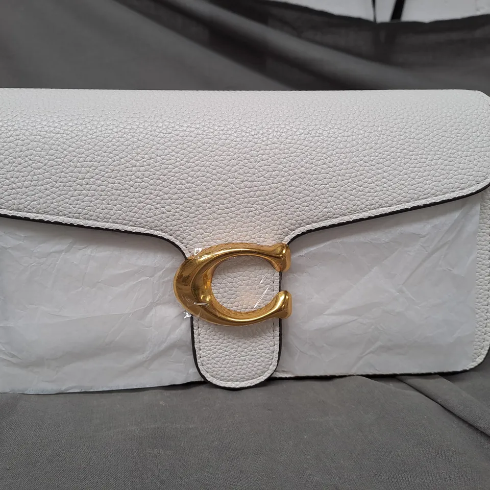 COACH LEATHER HANDBAG - WHITE