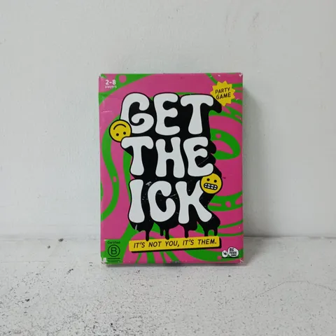 GET THE ICK PARTY GAME "ITS NOT YOU, ITS THEM" 2 - 8 PLAYERS BOXED WITH INSTRUCTIONS BIG POTATO GAMES