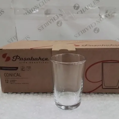 BOXED PASABAHCE GLASS TUMBLERS APPROXIMATELY 48PCS