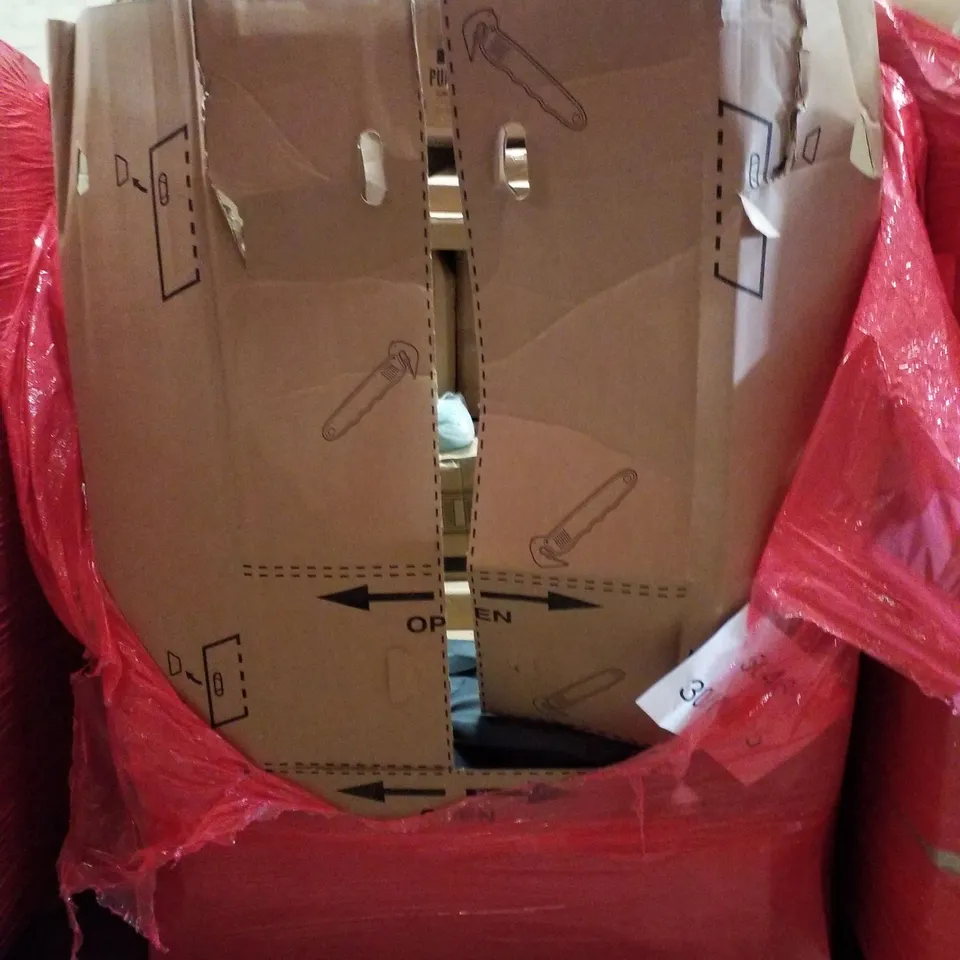 PALLET CONTAINING ASSORTED PRODUCTS INCLUDING SIDE TABLE, DISH DRAINER, CLOTHES AIRER, EGG CARTON FOAM PET MAT & LUMBAR SUPPORT CAMPING CHAIR 