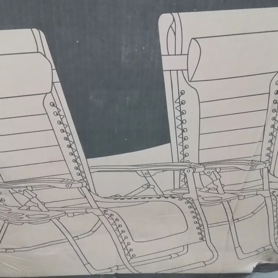 BOXED KEPLIN 2 PACK OF PADDED GRAVITY CHAIRS