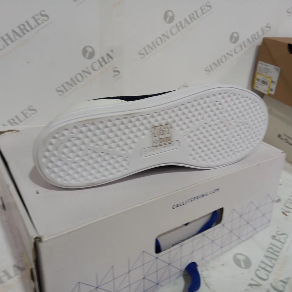 BOXED CALL IT SPRING DIARWEN NAVY SLIP ON SHOES - SIZE 9