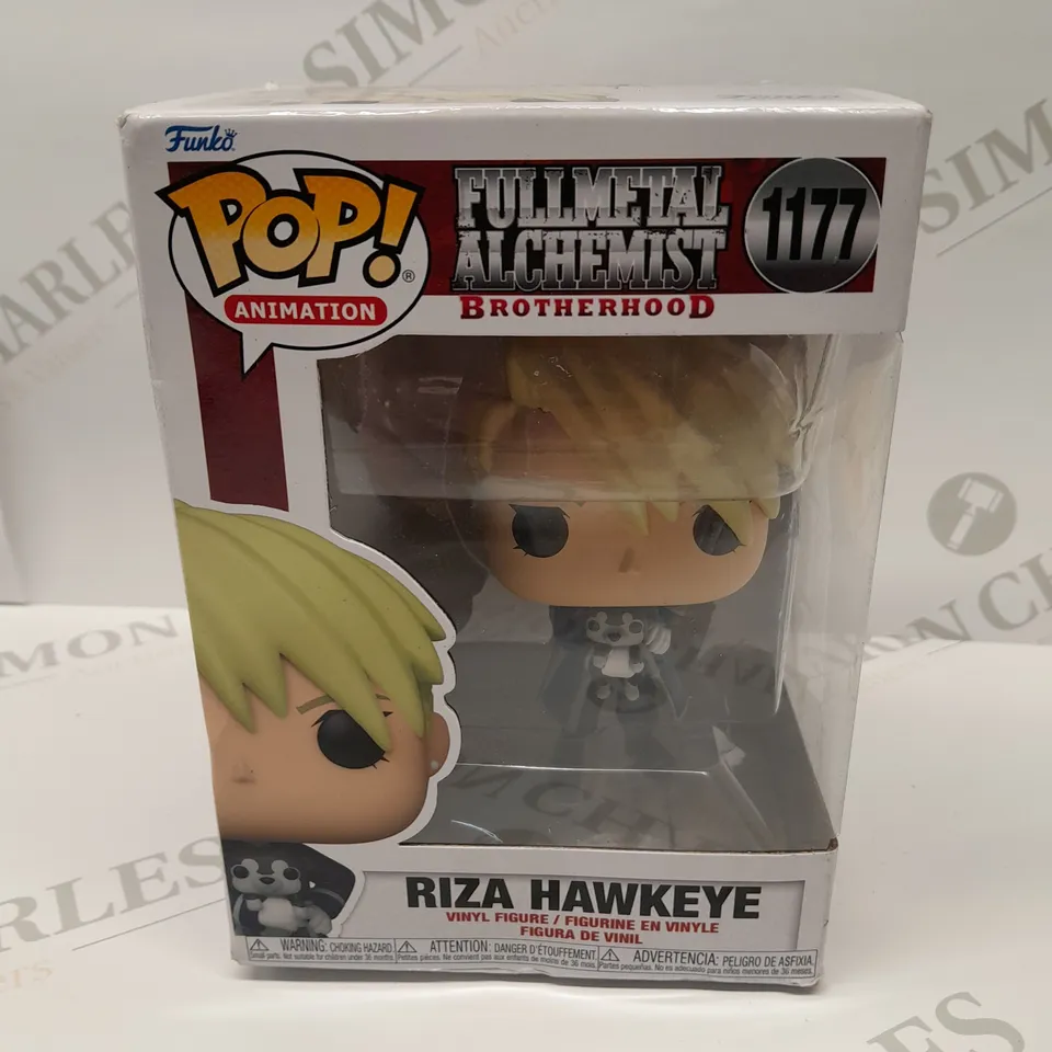 BRAND NEW BOXED POP ANIMATION FULLMETAL ALCHEMIST BROTHERHOOD 1177 RIZA HAWKEYE VINYL FIGURE