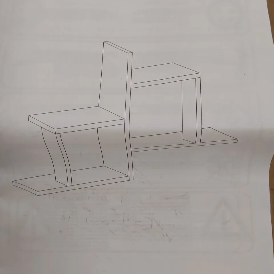 BOXED OLLY SHELF - WHITE 