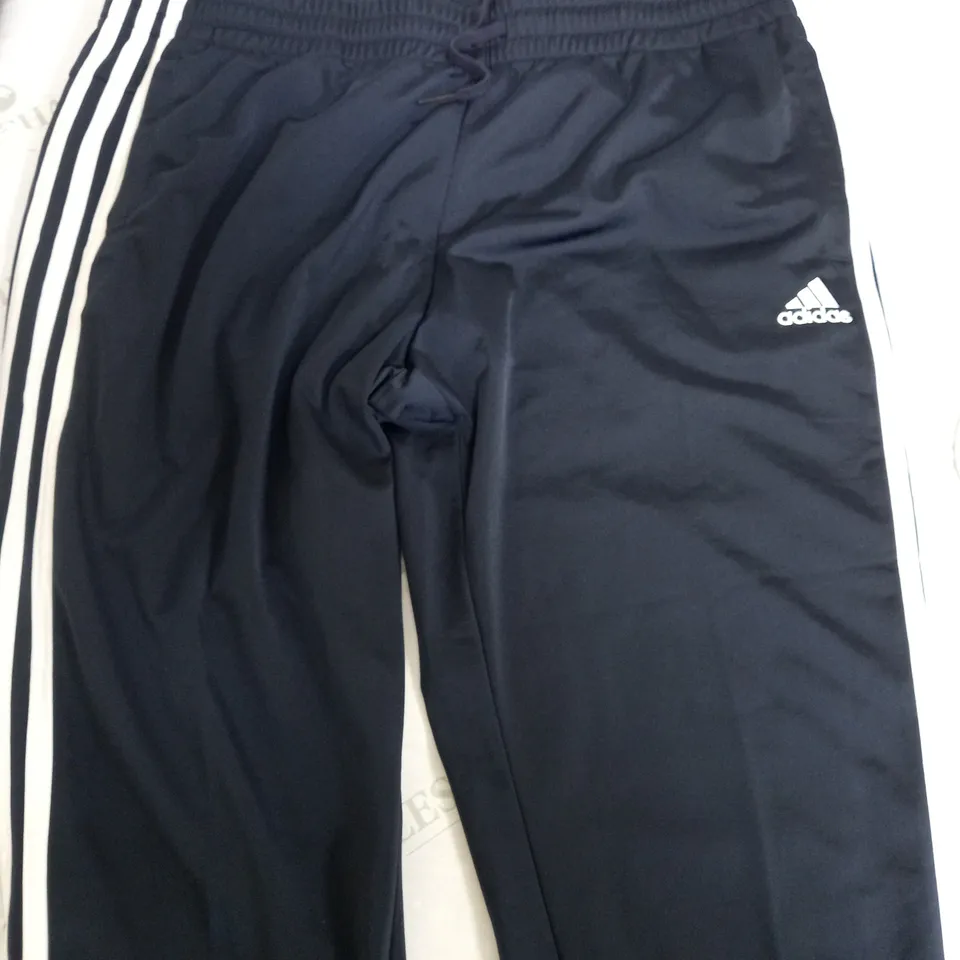 ADIDAS NAVY TRACK PANTS - UK XL