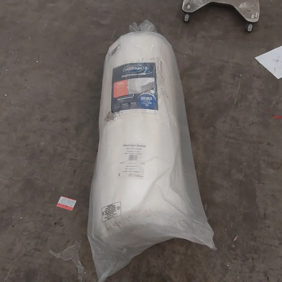 QUALITY BAGGED AND ROLLED SILENTNIGHT 135CM DOUBLE MATTRESS 
