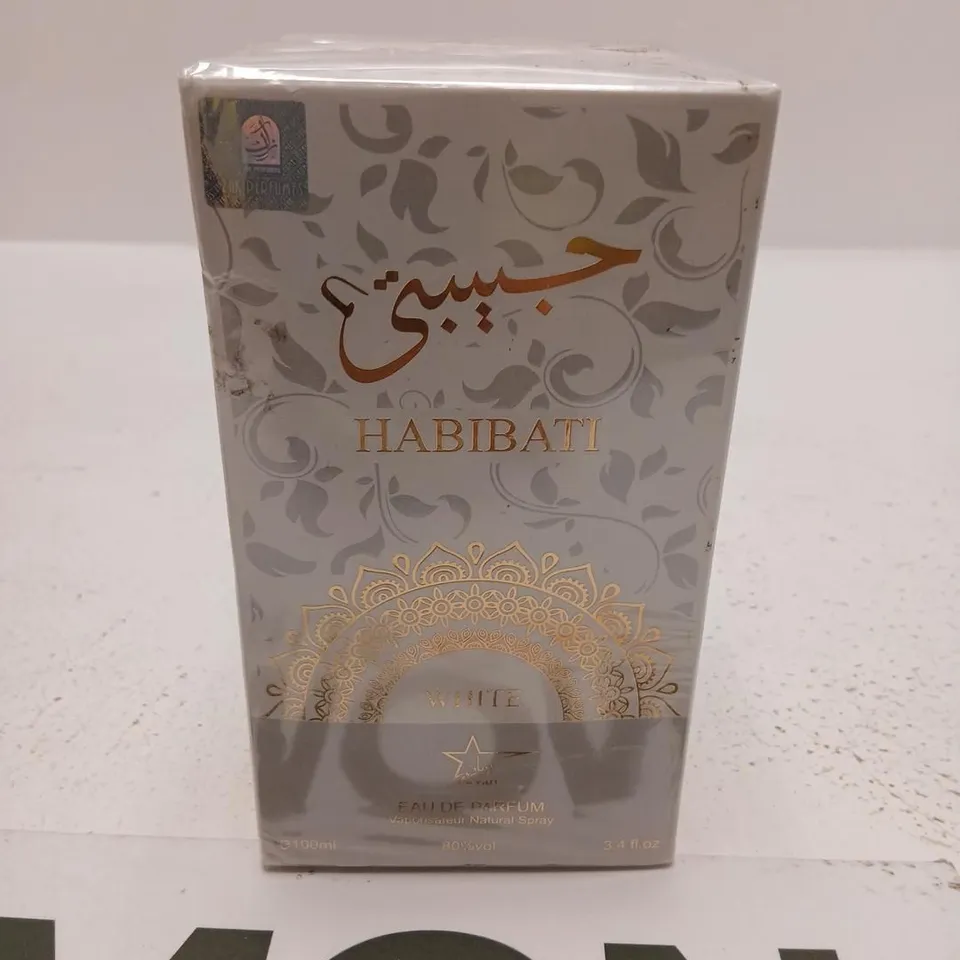 BOXED AND SEALED HABIBATI WHITE EAU DE PARFUM 100ML