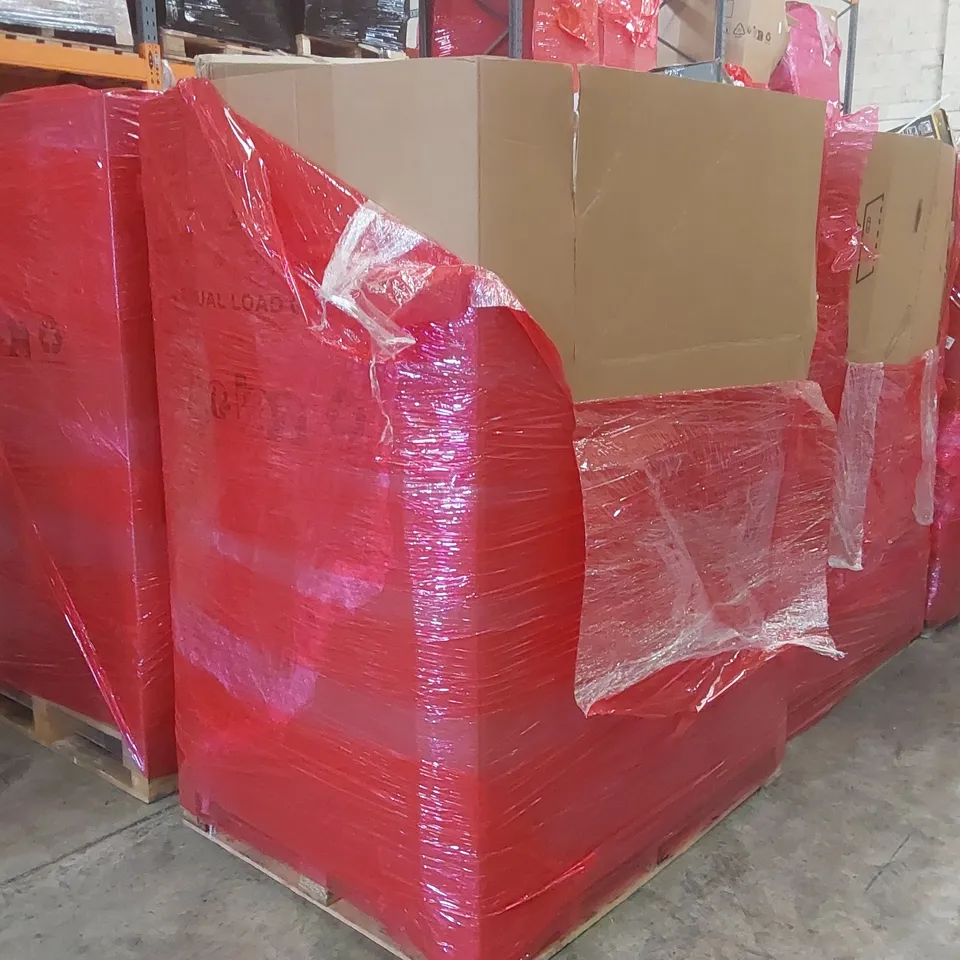 PALLET CONTAINING ASSORTED ITEMS TO INCLUDE: CEILING LIGHT, CHEST OF DRAWERS, KID'S SCOOTER, SHOWER MIXER WITH KIT ECT