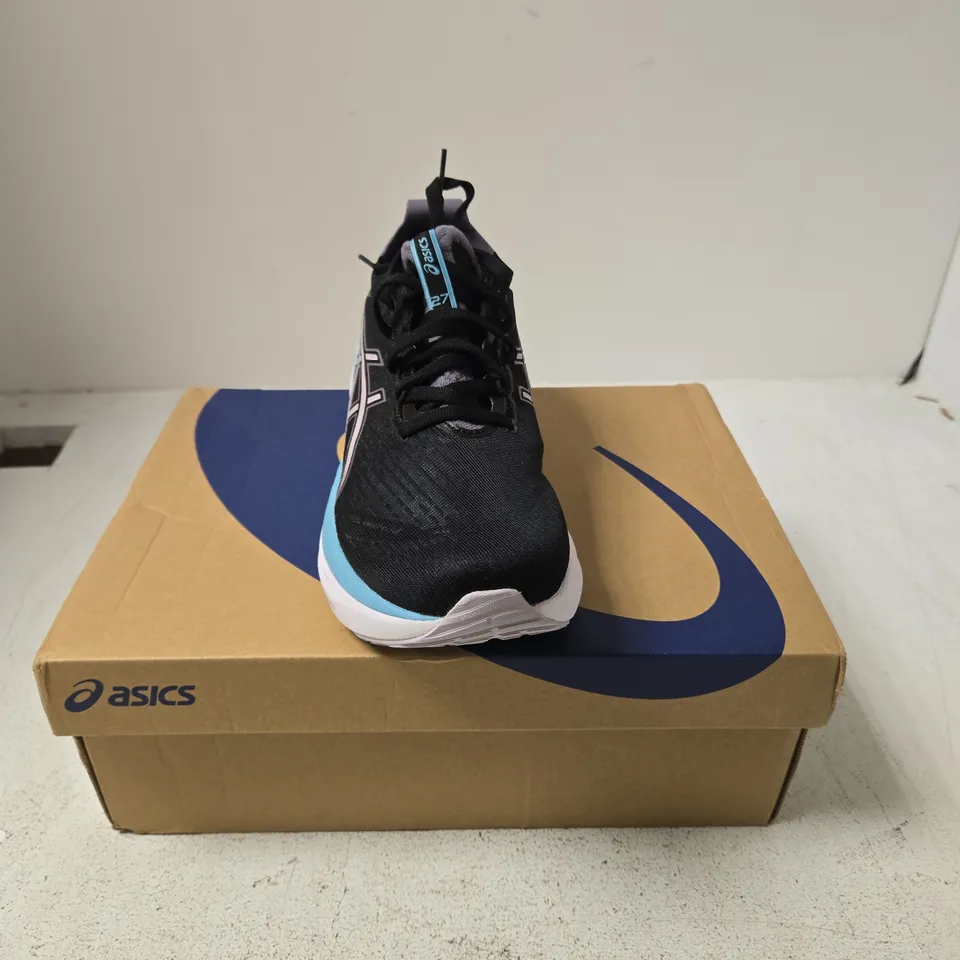 ASICS GEL-NIMBUS 27 WOMEN'S RUNNING SHOES - BLACK/DUSK VIOLET, UK 4.5