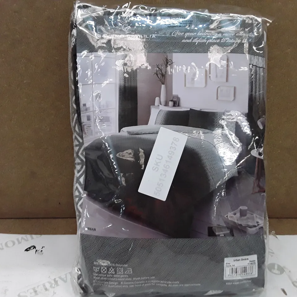 BRAND NEW GAVENO CAVAILA DUVET SET - DOUBLE (GREY)