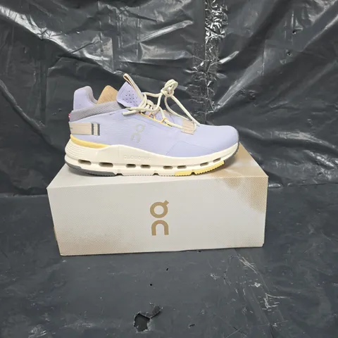 BOXED PAIR OF ON CLOUD NOVA 2 IN PURPLE SIZE UK 