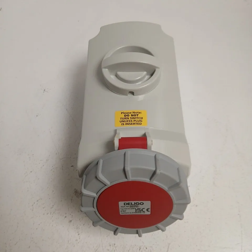 DELIGO 32A IP67 INDUSTRIAL POWER CONNECTOR – 220/380V, MODEL S1415-325P (3P+N+E)