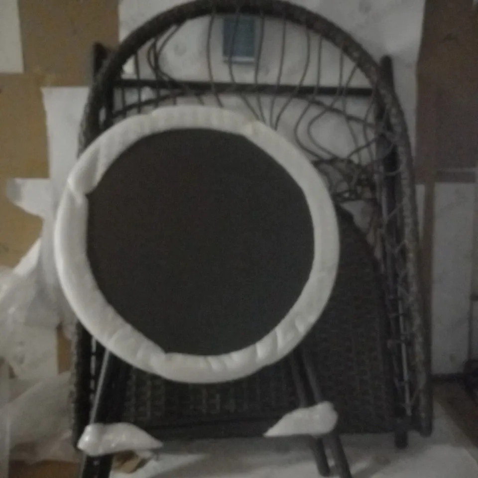 INNOVATORS COLLAPSIBLE 3 PIECE HOLLY BISTRO SET, DARK GREY