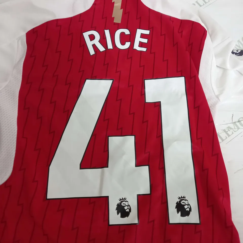 ADIDAS ARSENAL FOOTBALL CLUB SHIRT - RICE 41 - XS