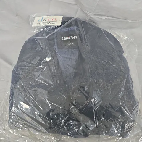 CENTIGRADE HERRINGBONE DOUBLE BREASTED COAT - S