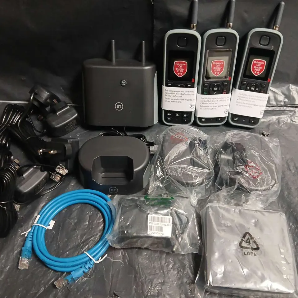 BT ELEMENTS WEATHERPROOF DECT HANDSETS WITH ANSWERING MACHINE – 3 HANDSETS + BASE STATION 