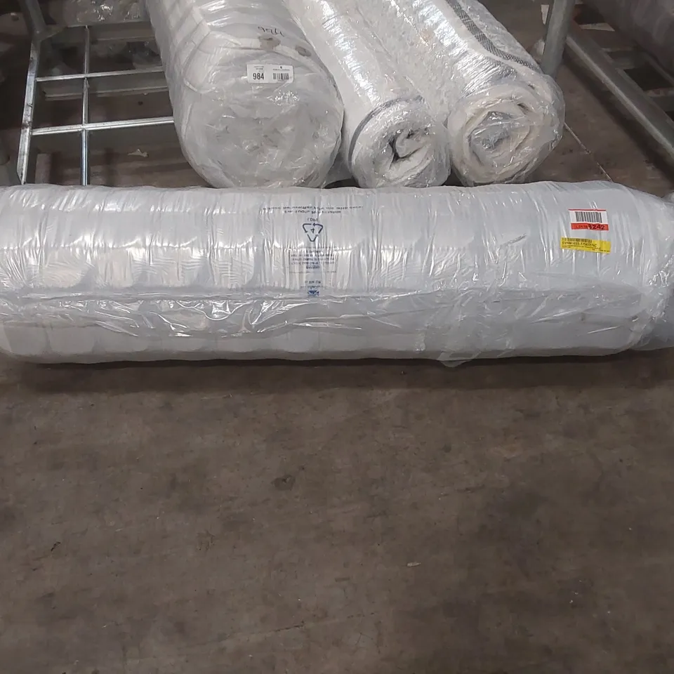 QUALITY BAGGED AND ROLLED OVERLY SERENITY HYBRID COIL AND MEMORY FOAM MATTRESS - 4'6 DOUBLE
