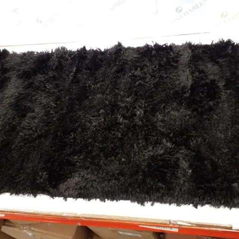 BRAND NEW PACO HOME BAMBA 410 AREA RUG IN BLACK - 60X100CM