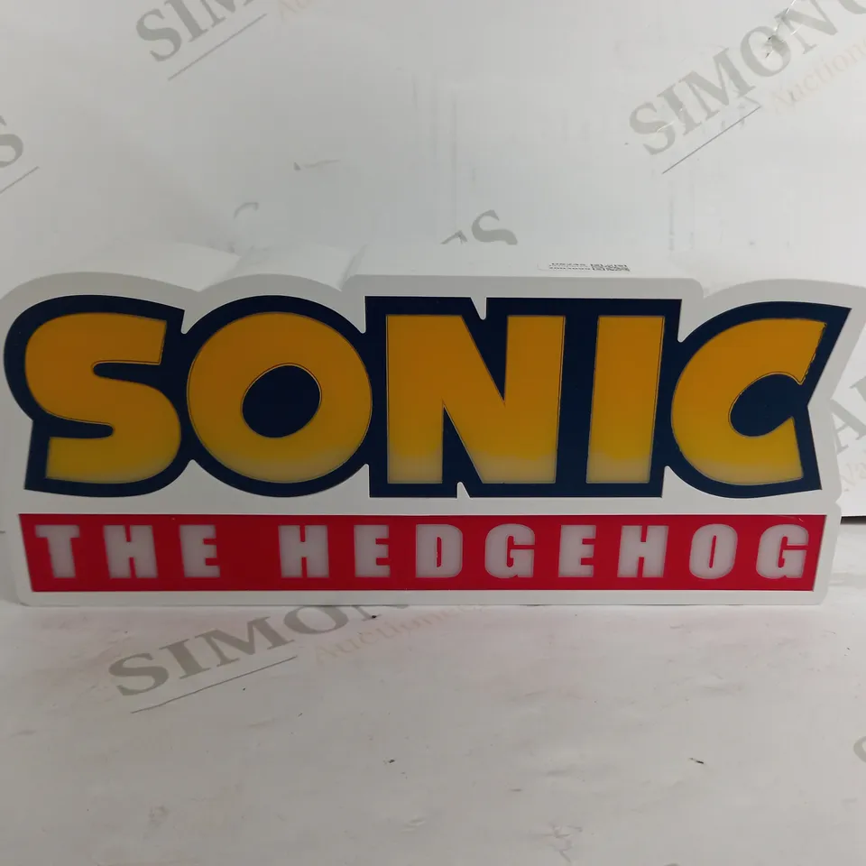 SONIC THE HEADEHOG LOGO LIGHT