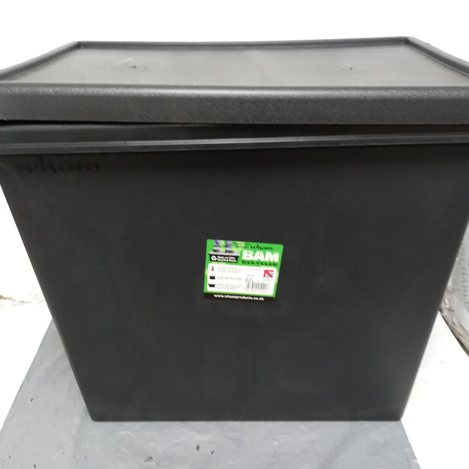 WHAM BAM RECYCLED BIN IN BLACK (60x40cm)