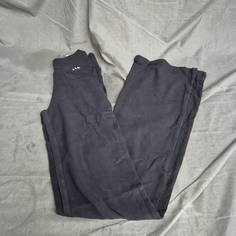 GYM KING PLUSH FLARED TROUSERS IN BLACK SIZE 6
