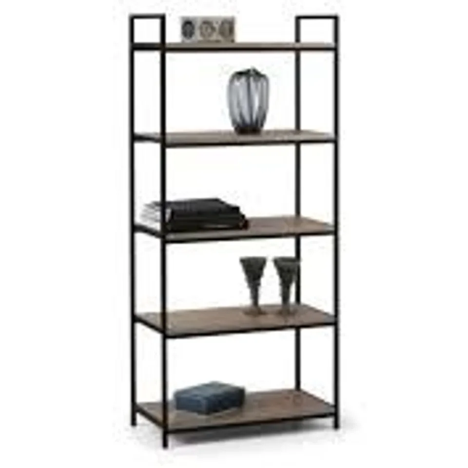 BOXED TRIBECA TALL BOOKCASE - BLACK/SONOMA OAK