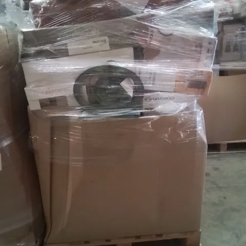 PALLET CONTAINING VARIOUS ELECTRICAL ITEMS AND HOUSEHOLD PRODUCTS TO INCLUDE:800W OIL FILLED RADIATOR,2000W HEATER,1100W KINGSIZE HEATED BLANKET