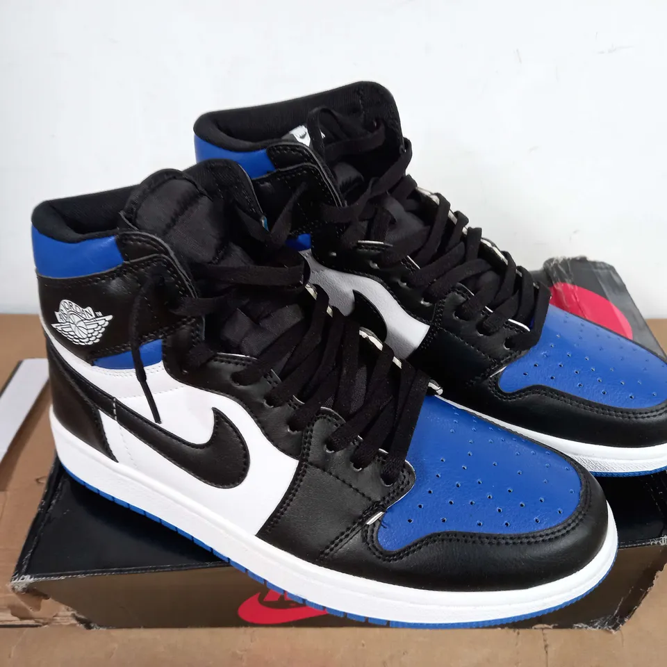 NIKE AIR JORDAN BLUE/BLACK/WHITE SIZE 9UK 