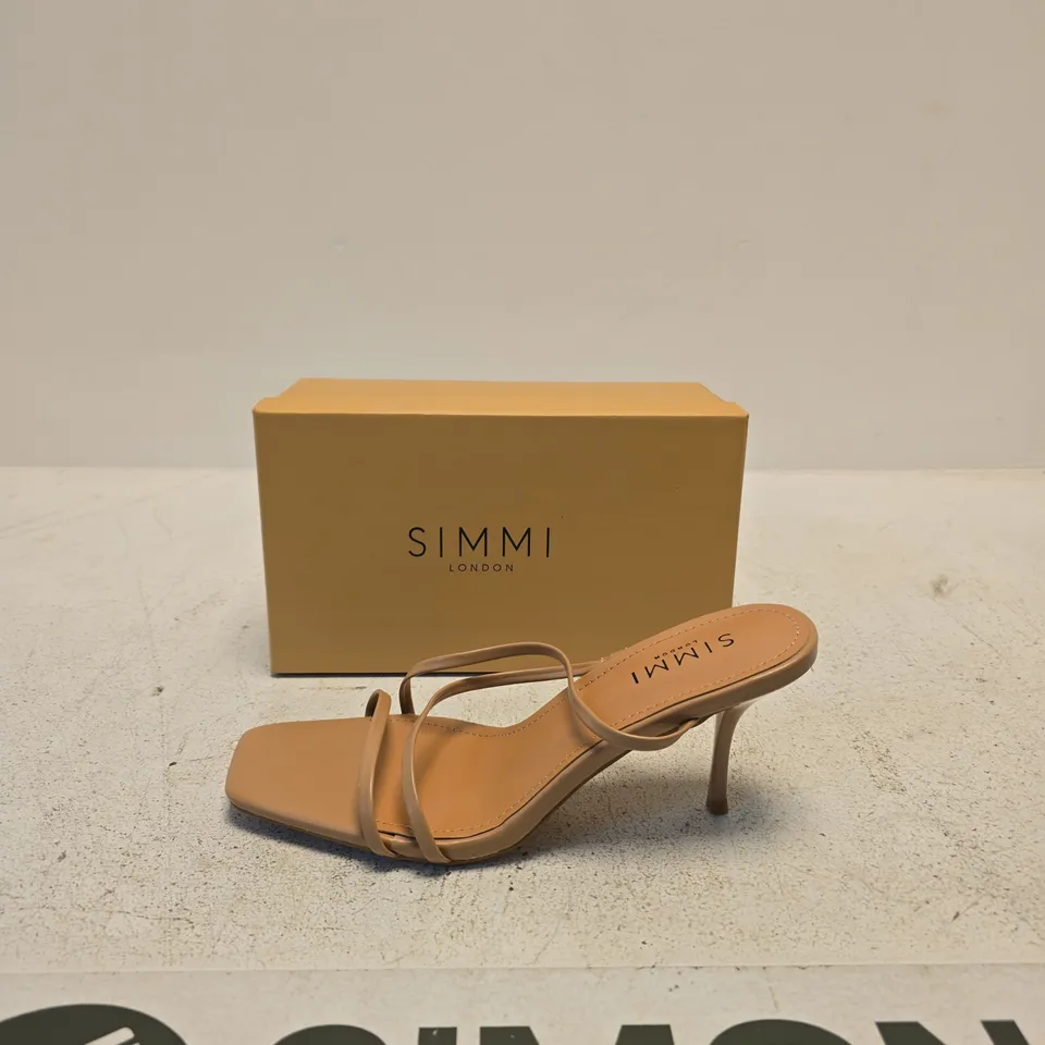 SIMMI LONDON ELENA SANDALS – BEIGE, UK 5 (EU 38) – BOXED