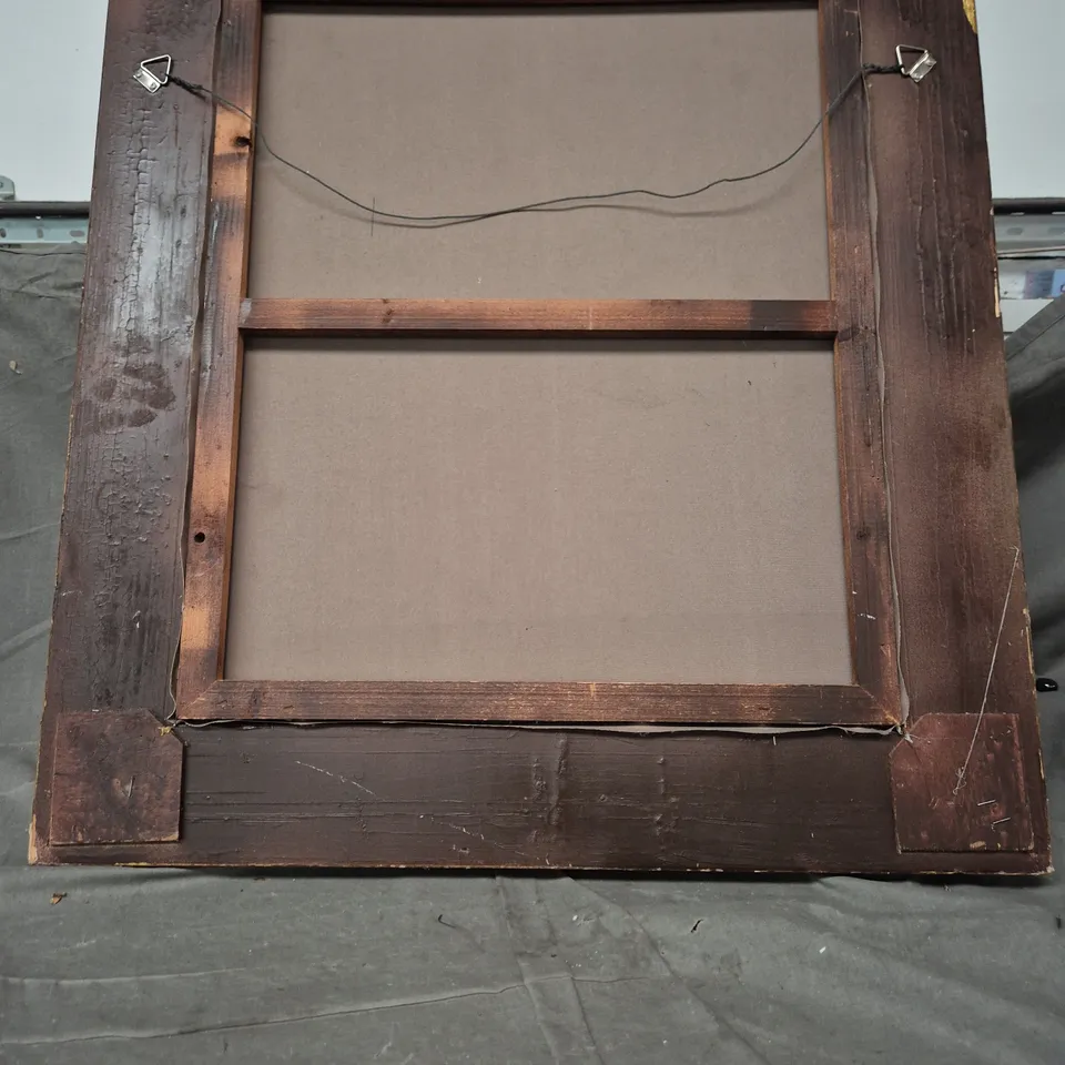 FRAMED PAINTING OF A GIRL IN TRADITIONAL DRESS