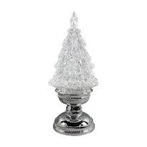 HOME STORIES PRE LIT MUL COLOUR WHITE CHRISTMAS TREE WATER SPINNER