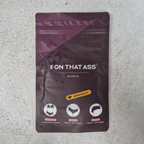 ON THAT ASS BROOKLYN HIPSTER WOMEN'S UNDERWEAR SIZE LARGE