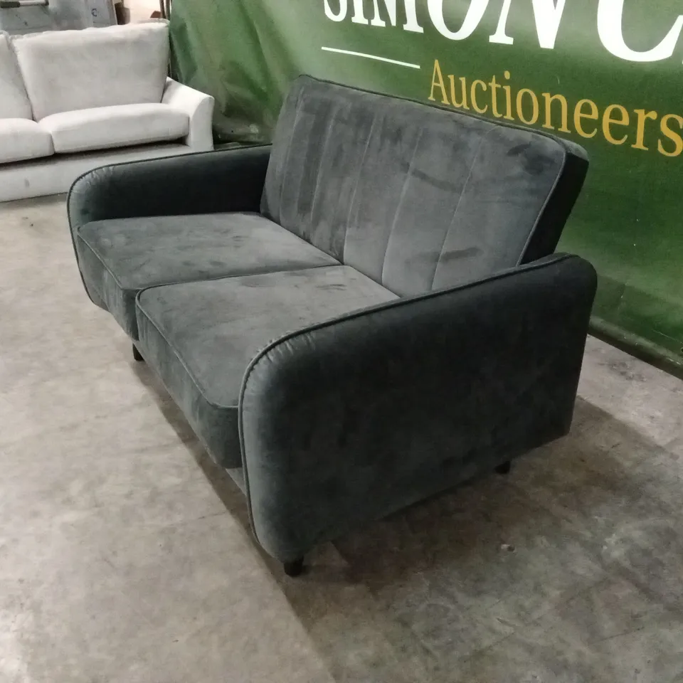 JENNIFER COMPACT FABRIC 2 SEATER SOFA - GREY RRP £299