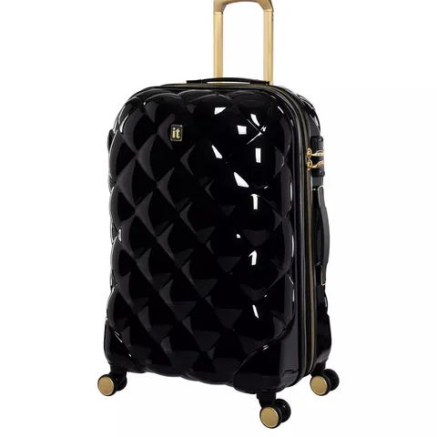 IT LUGGAGE ST TROPEZ TROIS BLACK MEDIUM SUITCASE - COLLECTION ONLY 