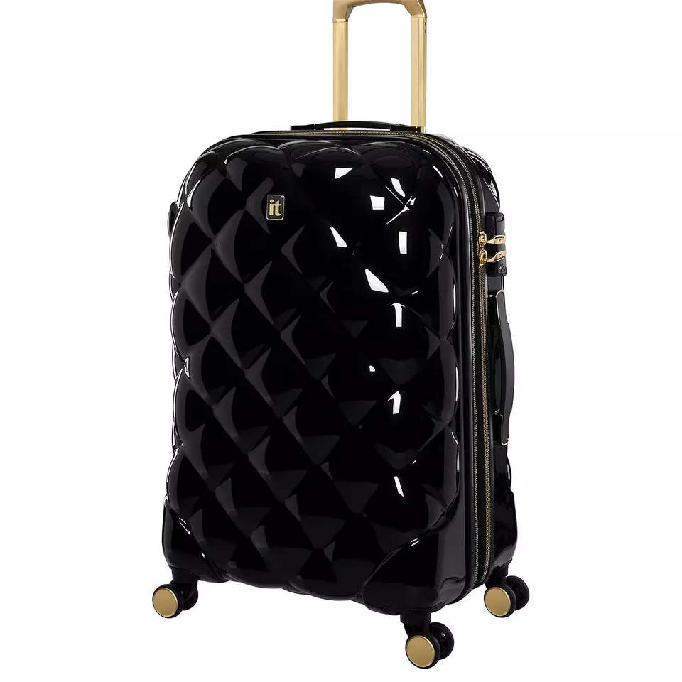 IT LUGGAGE ST TROPEZ TROIS BLACK MEDIUM SUITCASE - COLLECTION ONLY 