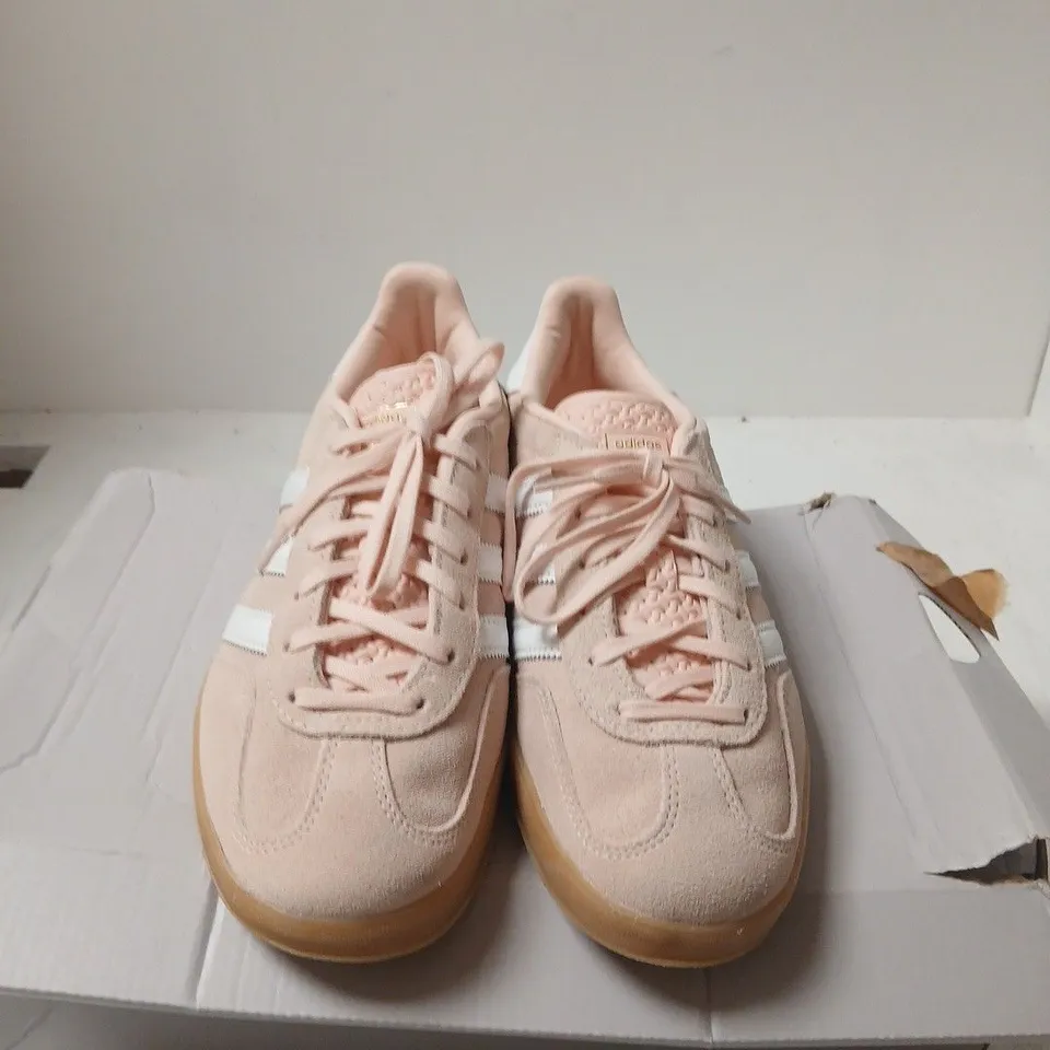 ADIDAS PINK SUEDE TRAINERS – WOMEN'S - UK 7