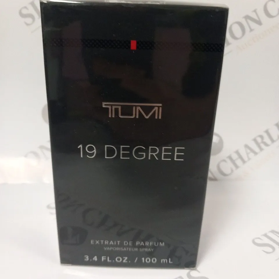 BOXED AND SEALED TUMI 19 DEBREE EXTRAIT DE PARFUM 100ML