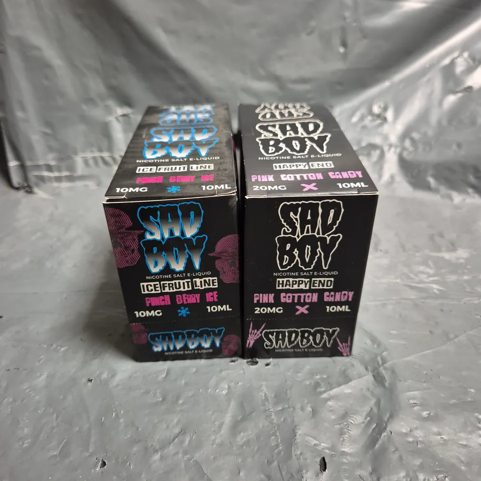 APPROXIMATELY 12 SAD BOY E-LIQUID MULTIPACKS