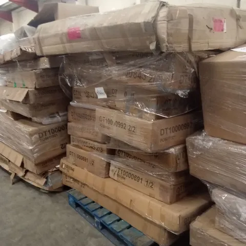 PALLET OF ASSORTED DESIGNER INCOMPLETE FURNITURE PARTS AND PIECES