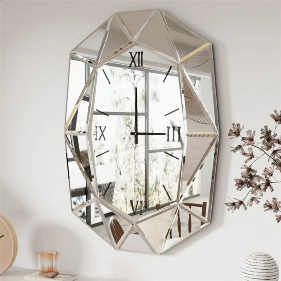 BOXED NORTHAMPTON GLASS WALL CLOCK (1 BOX)