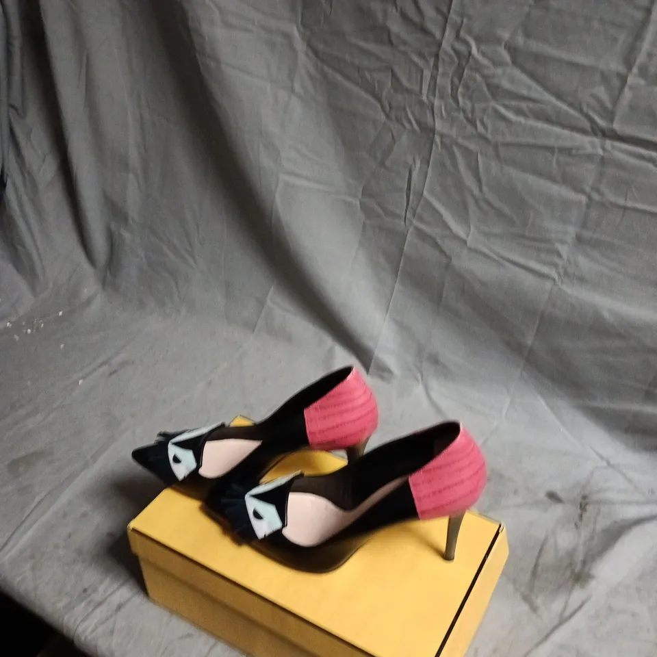FENDI MULTICOLOUR WOMEN'S HIGH HEEL PUMPS – EU40 (UK7)