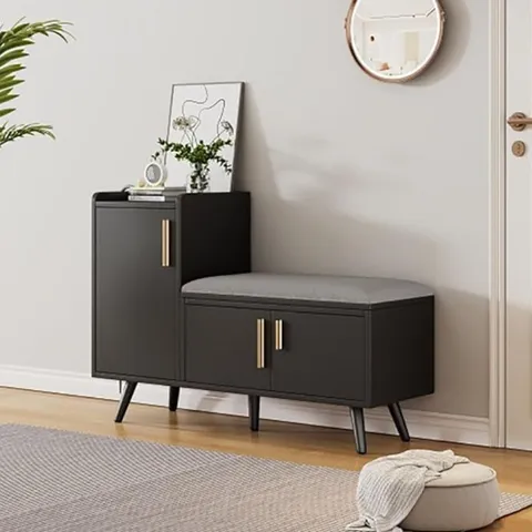 BOXED 8 PAIR SHOE STORAGE CABINET