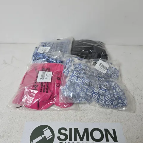 APPROXIMATELY 20  ASSORTED CLOTHING ITEMS IN VARIOUS SIZES, STYLES & SIZES TO INCLUDE IVORY JUMPSUIT , GREEN JUMPSUIT , BLACK DRESS , ETC - COLLECTION ONLY 