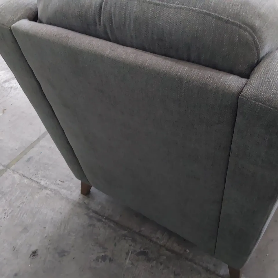 DESIGNER EASY CHAIR GREY FABRIC 